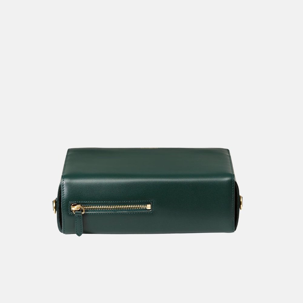 MuteMuse Amuse Bag in Sorbone Green Leather with Suede lining - Picture 4 of 10